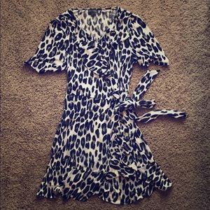 The Limited leopard print wrap dress size large